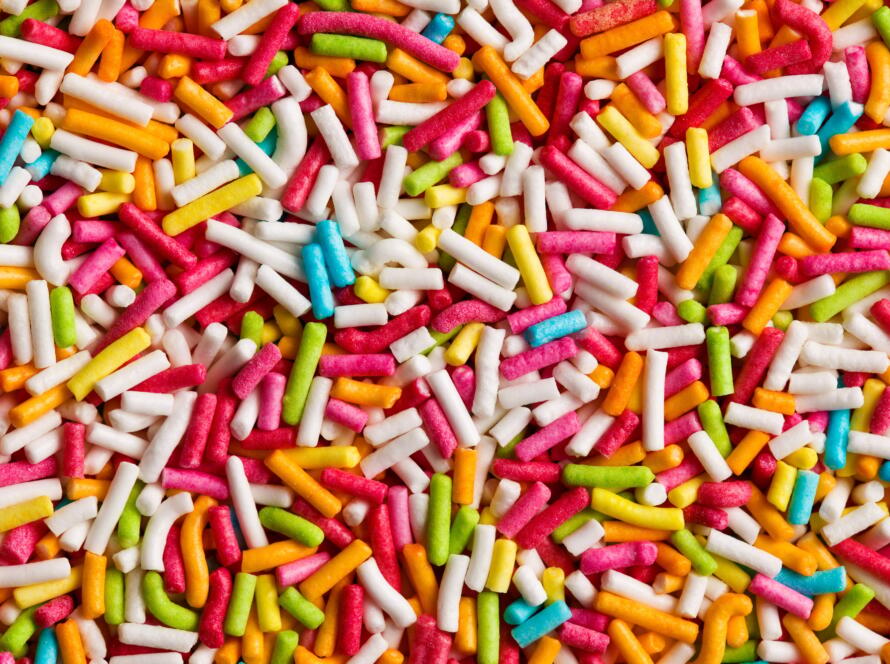 texture of candy sprinkles
