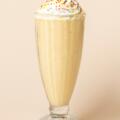 Vanilla milkshake with whipped cream